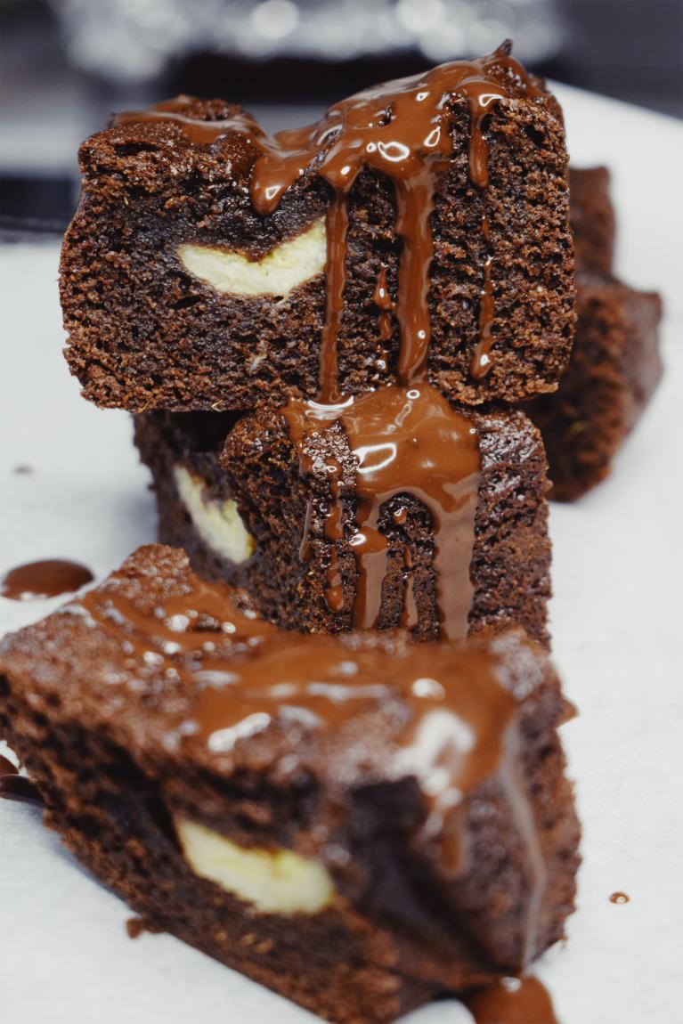 Brownie chocolat,banane